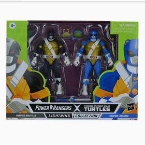 Hasbro Power Rangers x TMNT Lightning Collection - Black, Blue, and Green